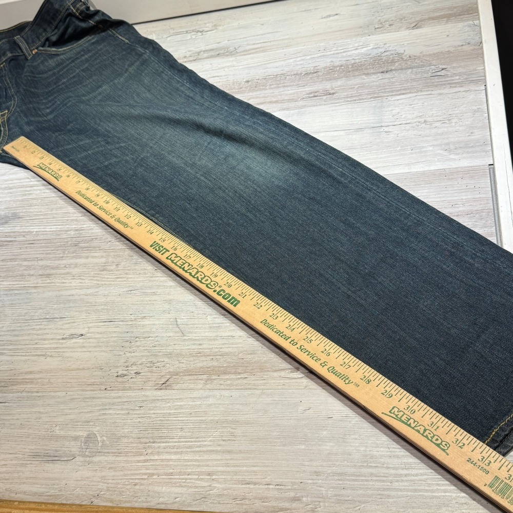 Levis 501 Jeans Mens 34x34 Button Fly Original Straight Blue Denim Medium Wash - Picture 9 of 13